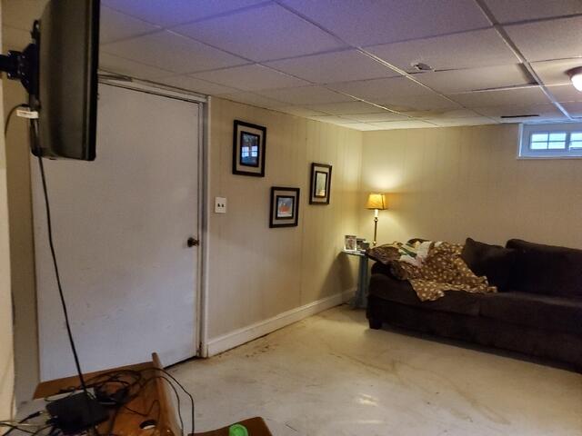 Water Damage inside Basement