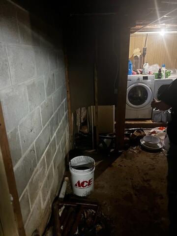 Wet Basement in Shoreham, Vermont.