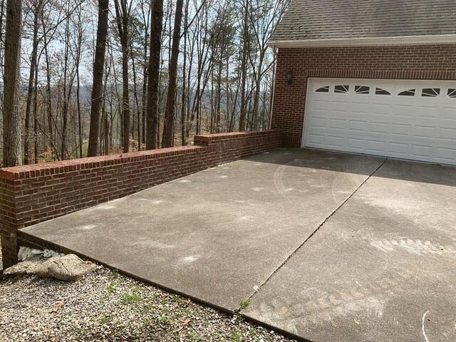 A picture of the driveway after we injected our PolyLift.