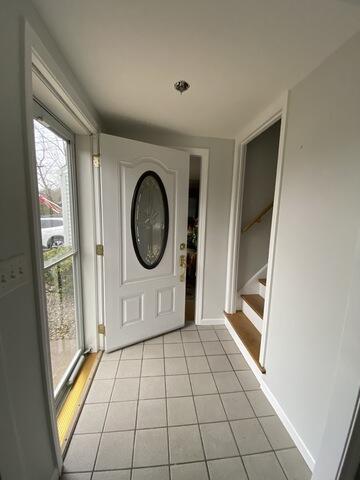 Foyer and front door