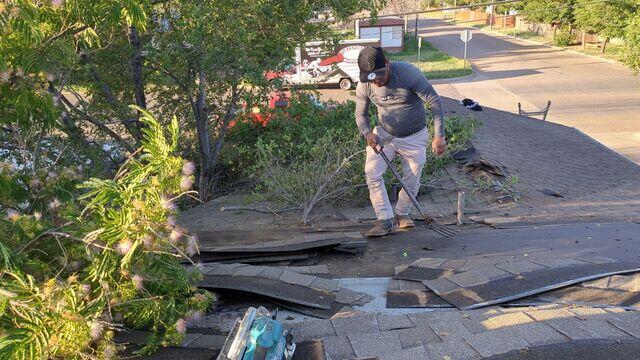Removal process of the shingles