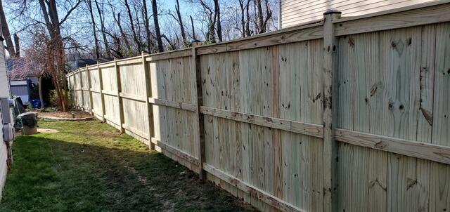Wood Privacy Fence Fairfax Station Virginia