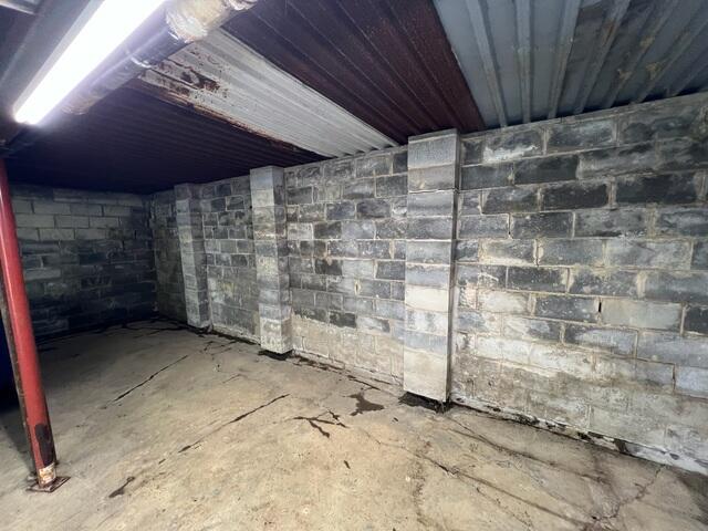 Before Foundation Wall Restoration