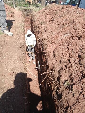 trench in the ground