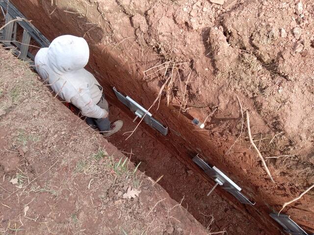 Geo-plates installed