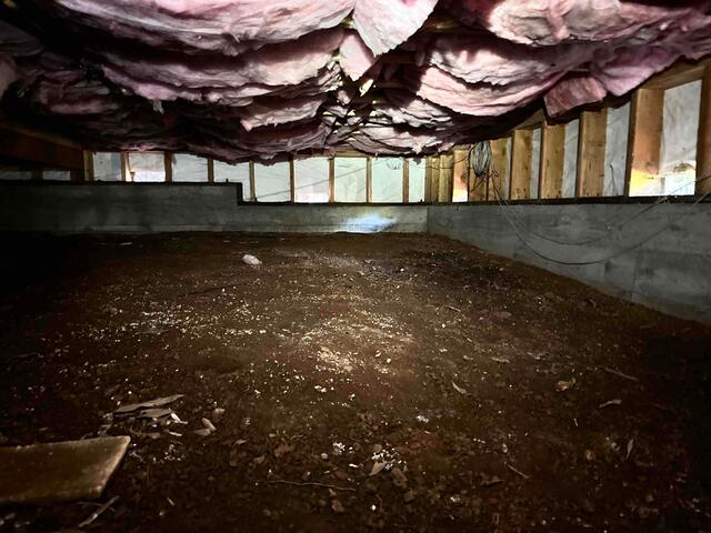 Mold spores spread across crawlspace floor in Forestville, CA