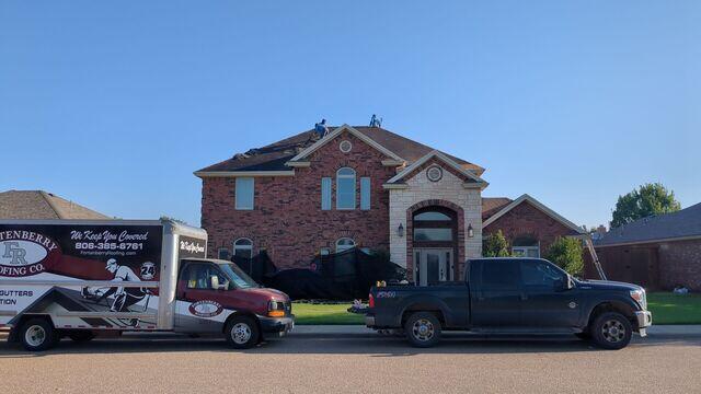 Catch all in place for removal of shingles.