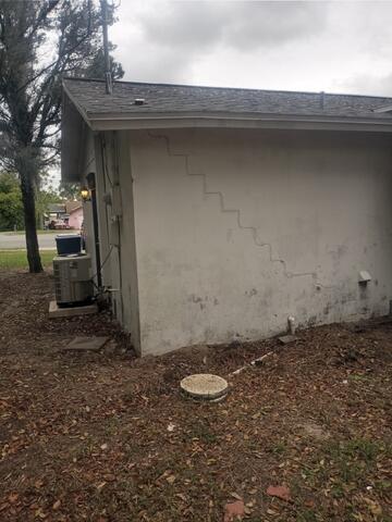 Stair-Step Exterior Wall Cracks