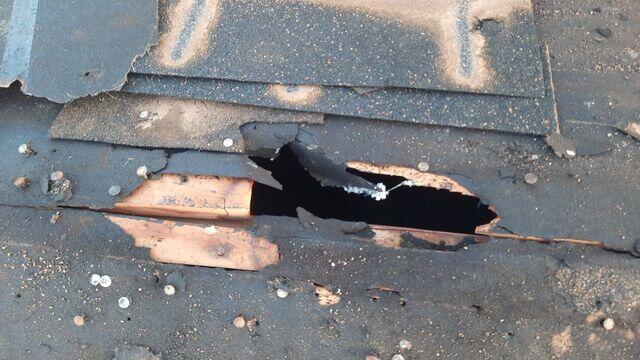 Rotting decking causing leaking.