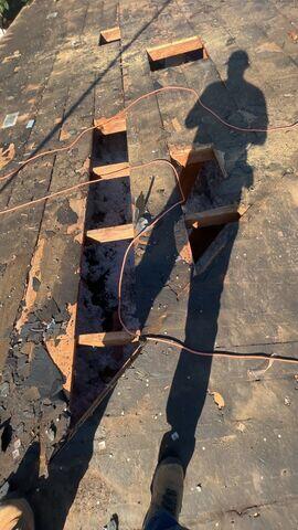 Rotting in other areas of roof.