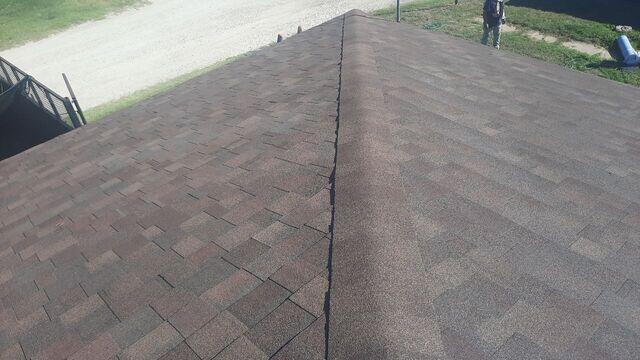 Finish product of Fortenberry Roofing.