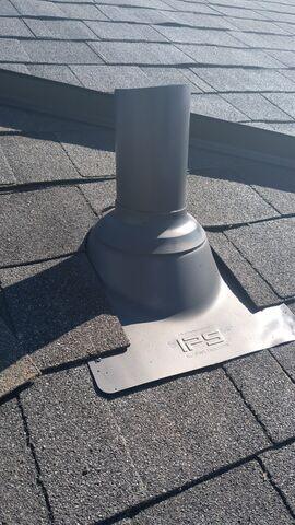 Installing 3-1 Pipe Flashing.