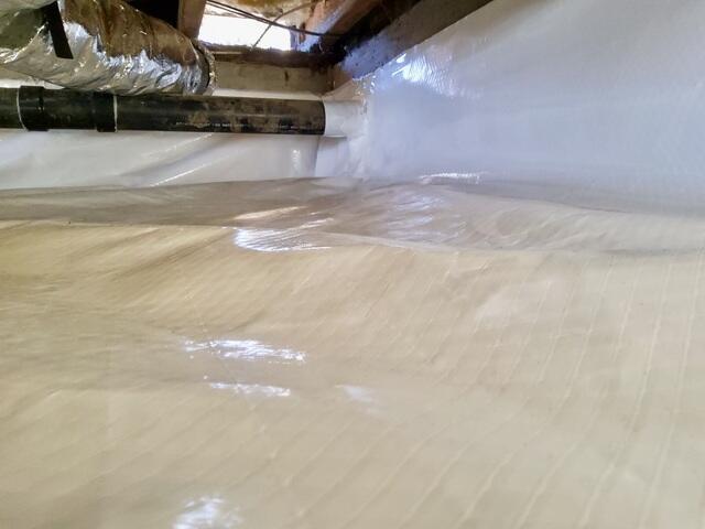 Total crawlspace encaspulation in Sea Ranch, CA, vacation home
