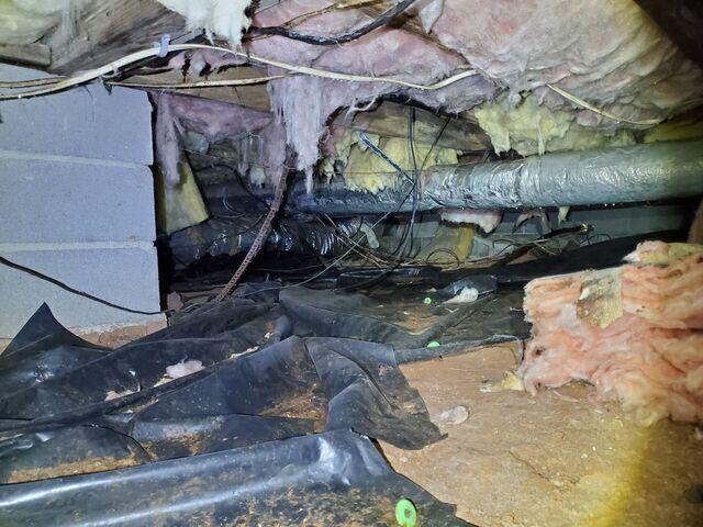 Cluttered Crawl Space