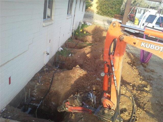 Foundation Repair Process: Heavy Machinery in Bagdad, Arizona