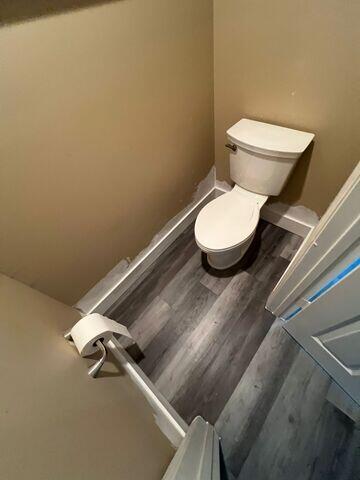 New toilet and flooring