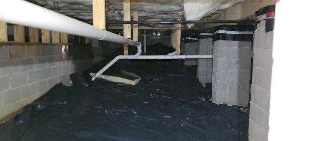 Open View of The Crawl Space