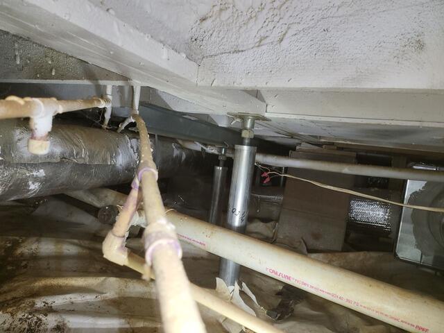 We have a couple of SmartJacks supporting this crawlspace.