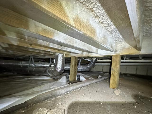 This is how the crawlspace appeared to our home inspector.