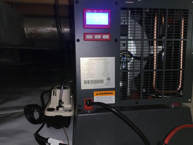 A close-up of our Sedona dehumidifier.