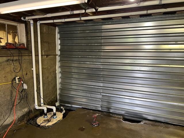 Permanent Solution for Bowing Foundation Wall & Water Intrusion