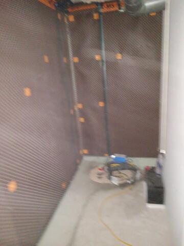 Sump pump added