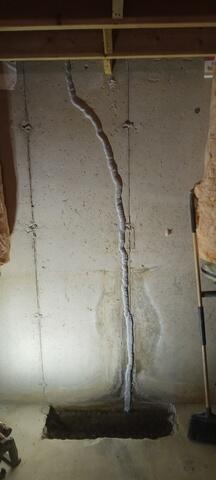 Flexispan sealant in crack