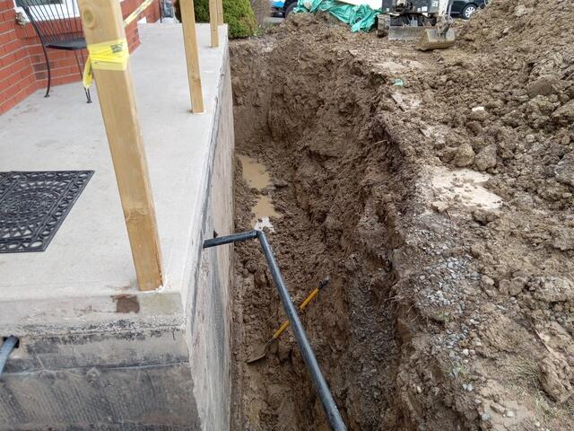 Soil removed
