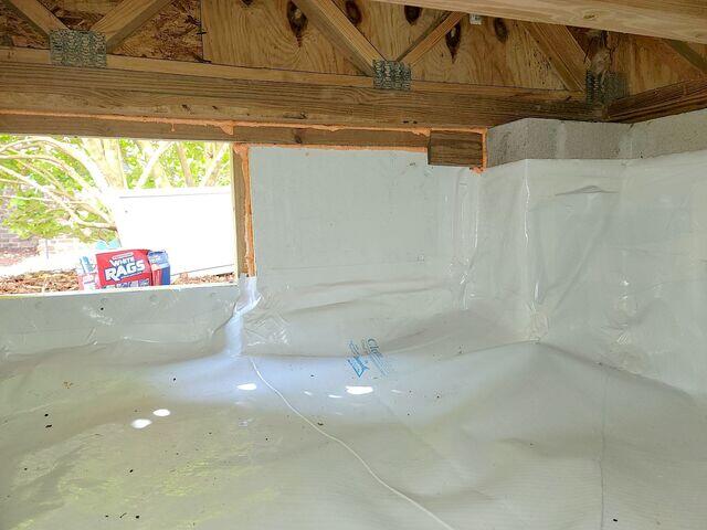 Completely Sealed Crawl Space