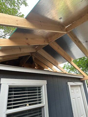 Finishing of an addition for the homeowner.