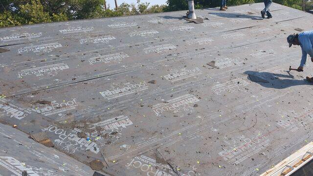 Removal of all the nails on the roof.