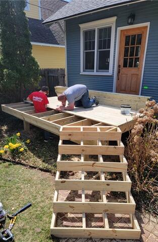 Expanded Deck In Progress