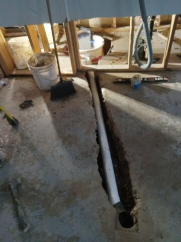 Floor drain to sump