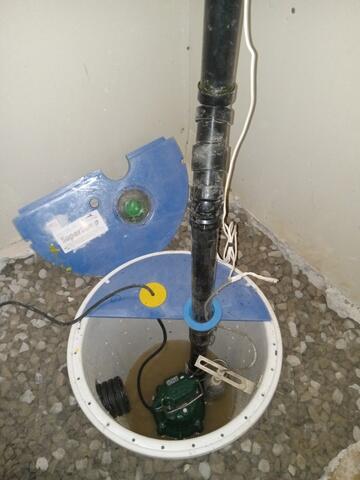 Perforated liner and Zoeller pump