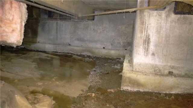 Exposed Dirt and Falling Insulation