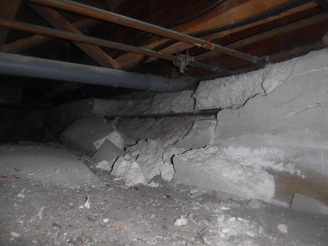 Deteriorating Crawl Space Support