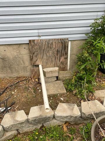 Improper Crawl Space Door