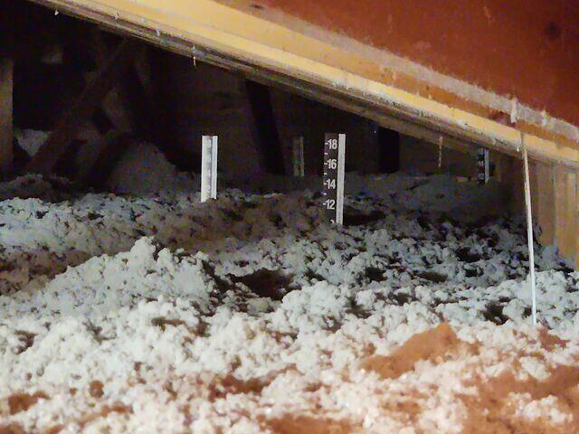 R-38 Value of Cellulose installed.