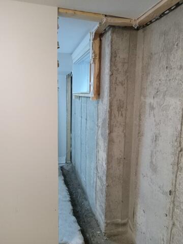 Trenched opened up