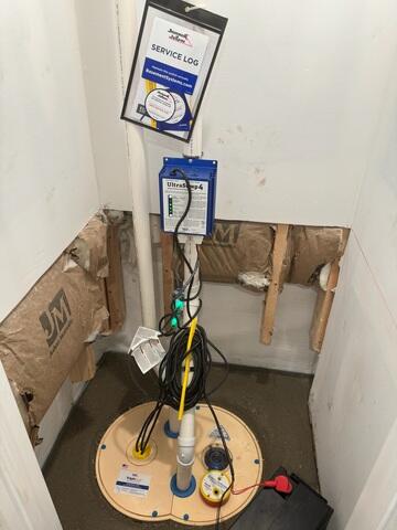 TripleSafe Sump Pump System and Backup Battery