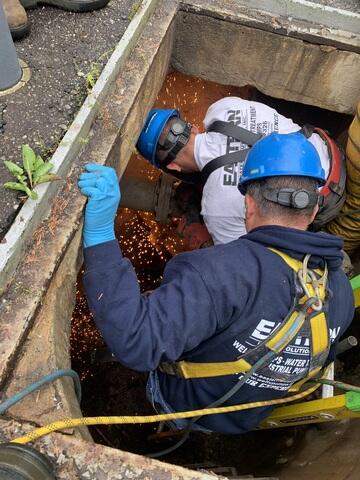 Pressure Relief Valve change for a Sewage Pump Station in Plymouth, CT