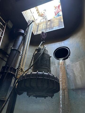 Removing a Large Dewatering System in Hartford, CT