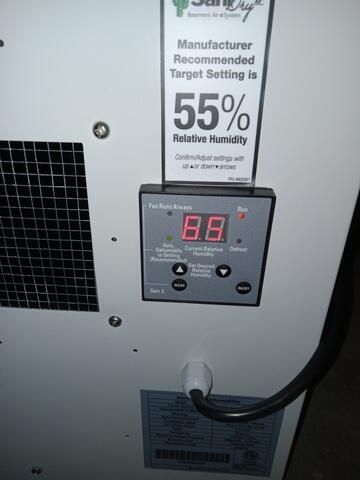 relative Humidity setting