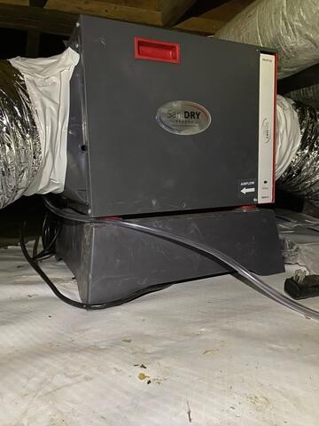 Crawl Space Dehumidification with the SaniDry Sedona