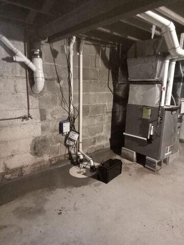 Concrete and Battery Complete Interior Drainage System