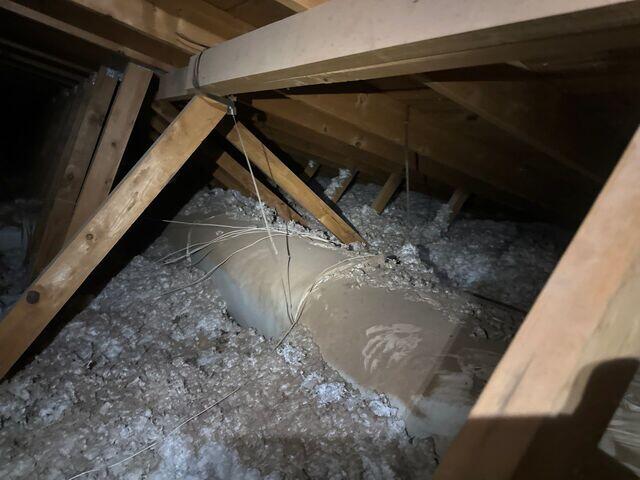 Attic with old Insulation
