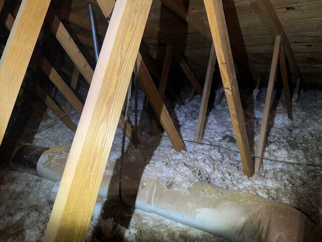 Another area with old dirty Insulation
