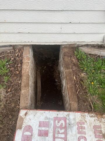 Old Crawl Space Entrance