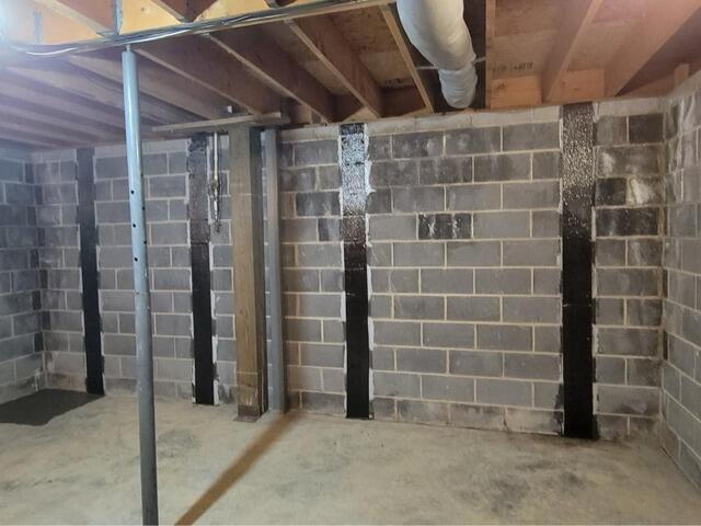 This wall shows four strips of Carbon Fiber Armor.