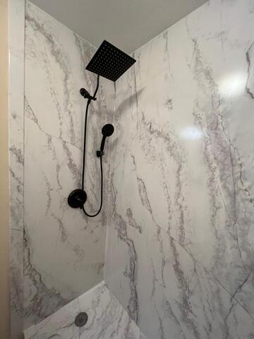 New shower almots ready to be used